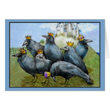 Seven Crow Princes Blank Card