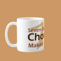 Seven Days Without Chocolate mugs