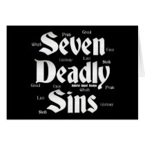 Seven Deadly Sins Logo cards