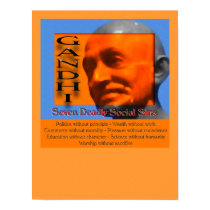 Seven Deadly Social Sins Recognition Print by webcarve Seven Deadly Social Sins Recognition Print