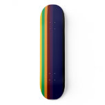 Seven Different Wide Racing Stripes-BLUE- Custom Skateboard