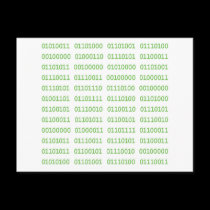 Seven Dirty Binary Codes postcards