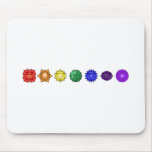 Seven Horizontal Chakras Mouse Pad