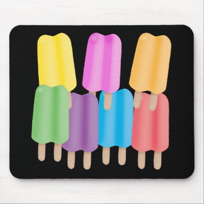 Seven Ice Pops Mouse Mat by lovemysweets