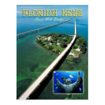 Seven Mile Bridge & Pigeon Key,  Florida Keys Post Card