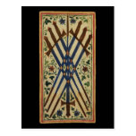 Seven of Swords Tarot Card Postcard
