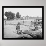 Seven Pines Battlefield in VA 1862 posters