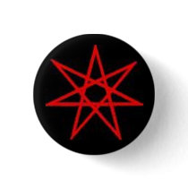 Seven Pointed Star - Otherkin Pinback Buttons
