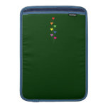 Seven Rainbow Colored  Heart Balloons MacBook Air Sleeves