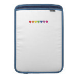Seven Rainbow Colored Hearts Sleeves For MacBook Air