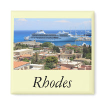 Seven Seas Mariner at Rhodes Fridge Magnet