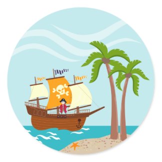 Seven seas Pirate! Sticker