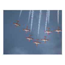 Seven Snowbirds Diving, Smoke Trailing Post Card