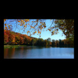 Seven Springs Fall Trees and Pond Print