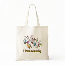 seven swans a-swimming seventh 7th day christmas tote bag