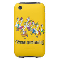 seven swans a-swimming seventh 7th day christmas iphone 3 tough cover
