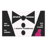 Seven Word = Happy Marriage - Yes Dear Rectangle Sticker