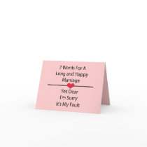 Seven Words For a Long and Happy Marriage cards by samack Seven Words For a Long and Happy Marriage cards