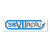 Sevenply Logo Sticker bumper stickers by originalsevenply Sevenply Logo Sticker bumper stickers