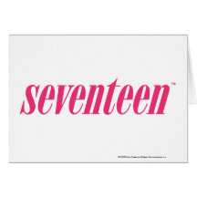 Seventeen Logo-Magenta Card