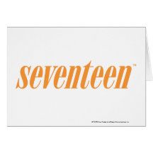 Seventeen Logo-Orange Card
