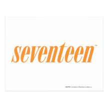 Seventeen Logo-Orange Postcards