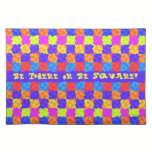 Seventies Theme Party Be There or Be Square placemats