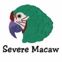 Severe Macaw Embroidered Shirt (Long Sleeve) embroidered shirts