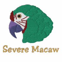 Severe Macaw Embroidered Shirt (Polo Shirt) embroidered shirts