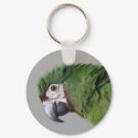 Severe Macaw Keychain