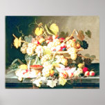 Severin Roesen - Still Life with Fruit Posters