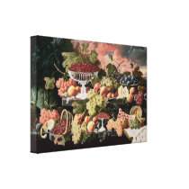 Severin Roesen - Two-Tiered Still Life with Fruit canvas prints