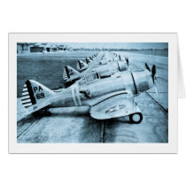 Seversky P-35 Vintage WWII Fighter Planes cards