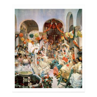 Seville (oil on canvas) poster