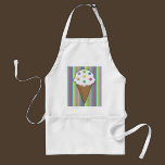 Sew Buttons On Ice Cream Apron aprons