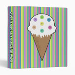 Sew Buttons On Ice Cream Binder