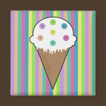 Sew Buttons On Ice Cream Magnet magnets