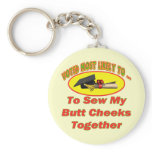 Sew Cheeks Together keychains