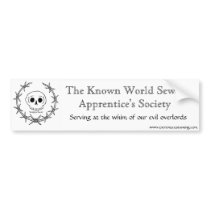 Sewer Apprentice Society bumper stickers