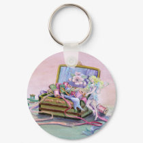 SEWING BOX FAERIE by SHARON SHARPE keychains