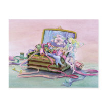 SEWING BOX FAERIE by SHARON SHARPE postcards