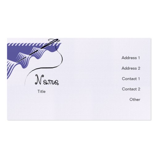 Sewing Business Card Templates (front side)