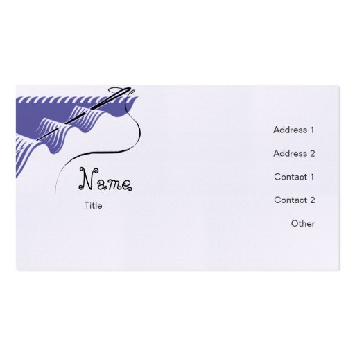 Sewing Double Sided Standard Business Cards Pack Of 100 Zazzle Tailoring Business Card Templates Free