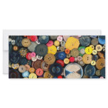 Sewing - Buttons - Bunch of Buttons Rack Card