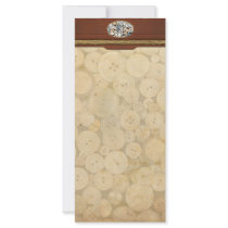 Sewing - Buttons - Lots of white buttons Full Color Rack Card