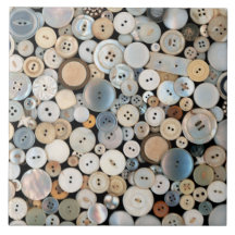 Sewing - Buttons - Lots of white buttons Ceramic Tiles