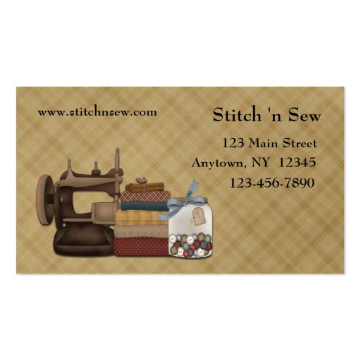 Sewing Crafts Business Card Zazzle
