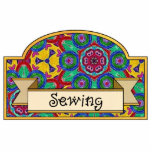 "Sewing" - Decorative Sign photo sculptures