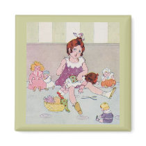 Sewing Dollies Britches - Kitchen Lg Sq Magnet