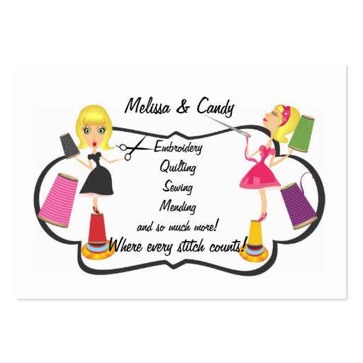 Sewing & Embroidery Business Card (back side)